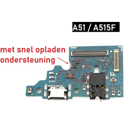 Samsung Galaxy A51 oplaad connector - dock connector