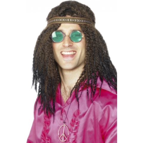 Hippie heren verkleed kit
