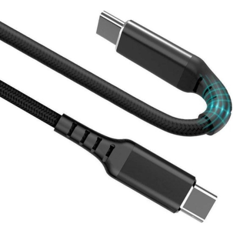 USB C kabel - C naar C - USB 3.2 Gen 1x1 - Extra buigbaar - Zwart - 3 meter - Allteq