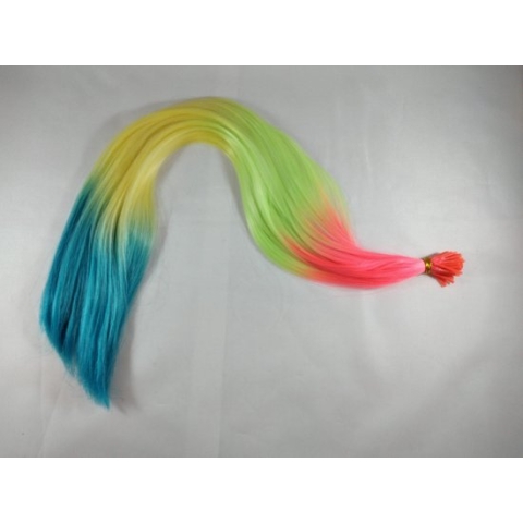 haar extention  fluor roze groen geel blauw nr 11, Kindercrea