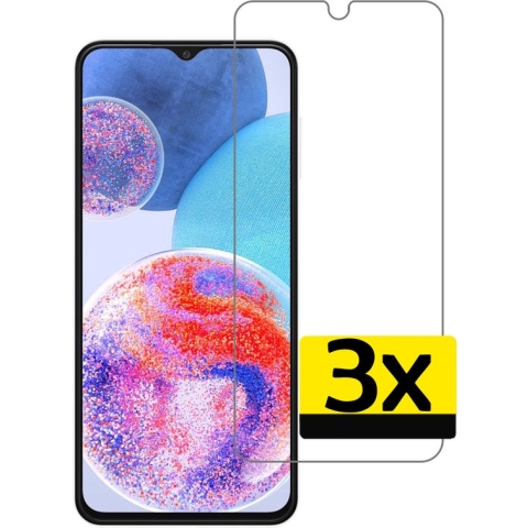 Samsung A23 Screenprotector Beschermglas Gehard Glas - Samsung Galaxy A23 Screen Protector Glas Extra Sterk - 3 Stuks