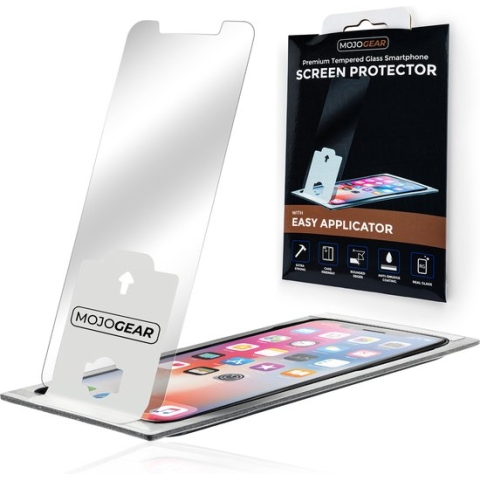 MOJOGEAR Screenprotector met Montageframe / installatie frame voor Apple iPhone SE 2020 / SE 2022 (SE 3) / iPhone 8 / iPhone 7 – Extra sterk beschermglas