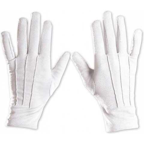 Witte Handschoenen Deluxe Maat M