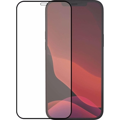 Azuri Tempered Glass flatt RINOX ARMOR - zwart frame -  iPhone 12 /iPhone 12 Pro
