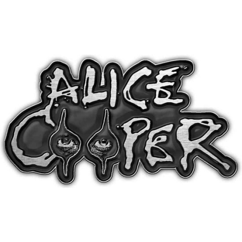 Alice Cooper Pin Eyes Zwart/Zilverkleurig
