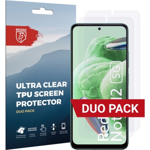 Rosso Xiaomi Redmi Note 12 5G / Poco X5 Screen Protector Ultra Clear Duo Pack