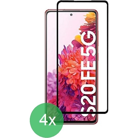 Samsung Galaxy S20 FE Full Screenprotector 4x - screen protector - volledige glas - bescherming - beschermglas - ZT Accessoires