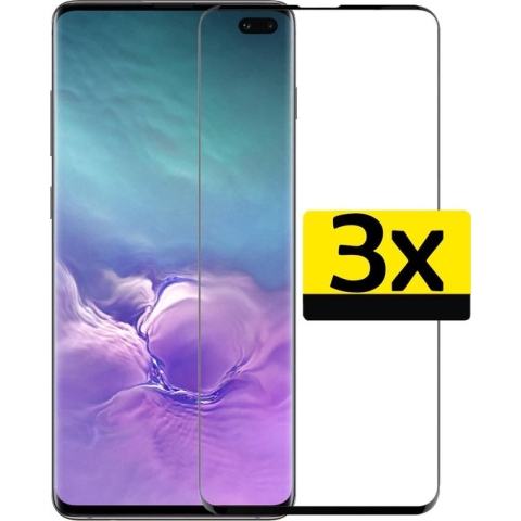 Samsung S10 Screenprotector - Samsung Galaxy S10 Screenprotector Bescherm Glas - Samsung S10 Screen Protector Glas Extra Sterk - 3 stuks