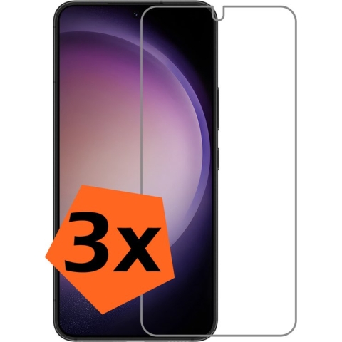 Samsung S23 Screenprotector Bescherm Glas Tempered Glass Samsung Galaxy S23 Screen Protector - 3x