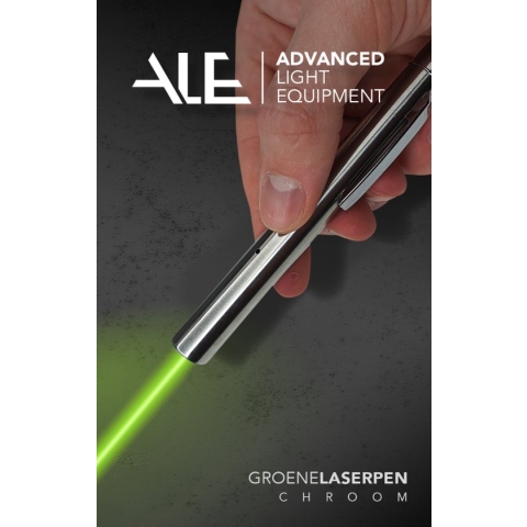 ALE Professionele laserpen - groen - USB oplaadbaar - Aluminium behuizing - Presenteren - Vogels verjagen