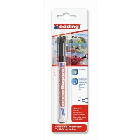 Viltstift edding 8000 diepvries rond zwart 1mm