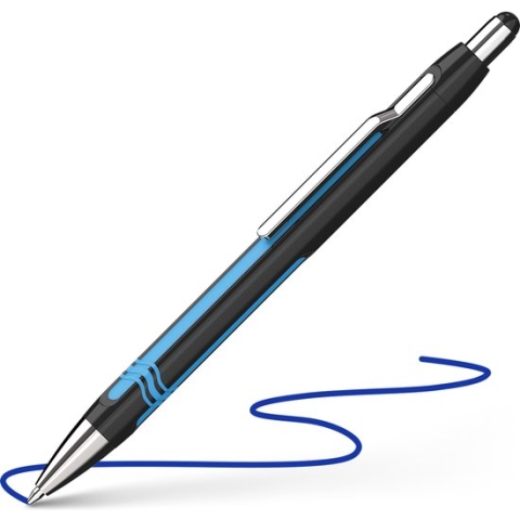 Schneider balpen - Epsilon Touch - zwart/blauw - styluspen - S-138601