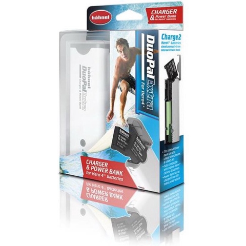 HÃ¤hnel Duopal Extra - dubbellader Ã©n 5200mAh powerbank - voor GoPro Hero4