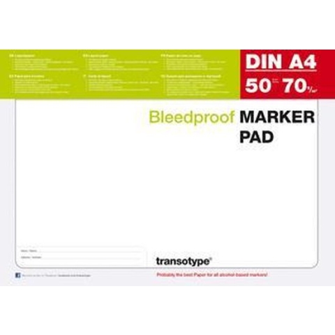 transotype markeeronderlegger DIN A2, 70 g/m², 50 vel