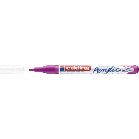 Edding 5300 Acrylic marker - fijne punt - bessen rood - Schrijfbreedte van 1-2 mm