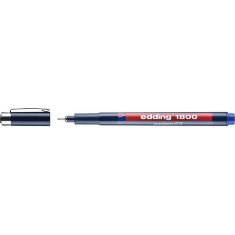 Edding 1800 Precisie fineliner - 0.35mm - Blauw