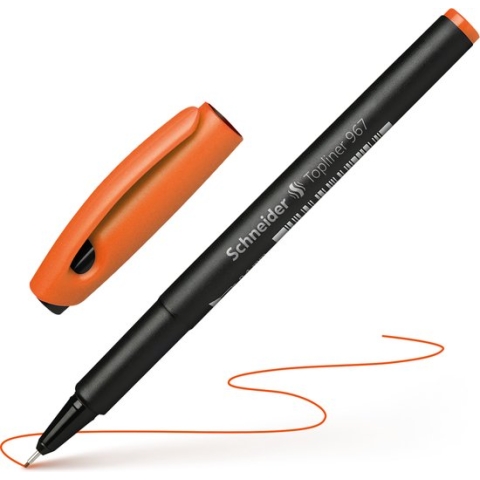 Schneider fineliner - Topliner 967 - 0,4mm - oranje - S-196706