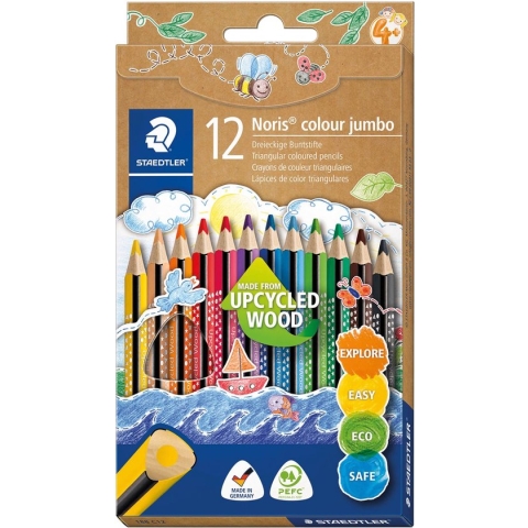 STAEDTLER Noris Colour Jumbo kleurpotlood etui van 12 stuks