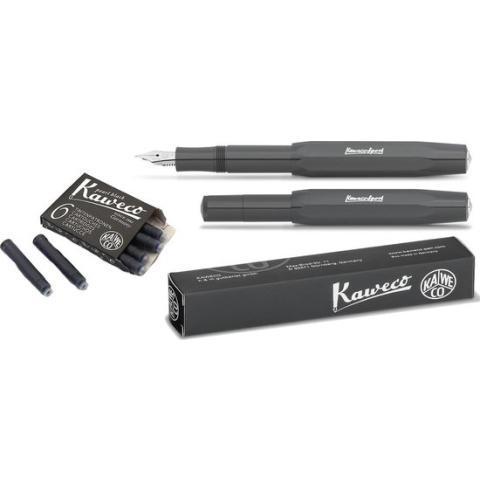 Kaweco 1 Vulpen Sport Skyline GREY (MEDIUM) met extra doosje vullingen