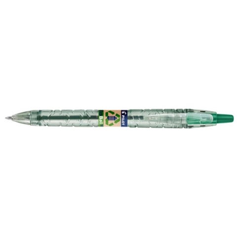 Balpen Pilot B2P Begreen Ecoball groen medium - 10 stuks