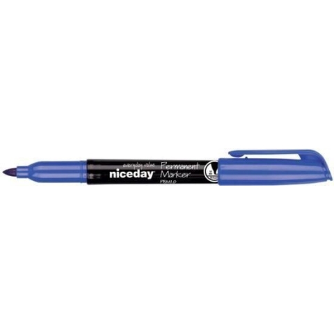 Niceday PBM1.0 permanent marker medium ronde punt blauw