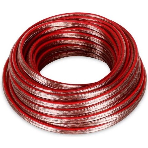 Luidsprekerkabel - PD Connex rol van 10 meter 1.5mm2 luidsprekerkabel - Transparant