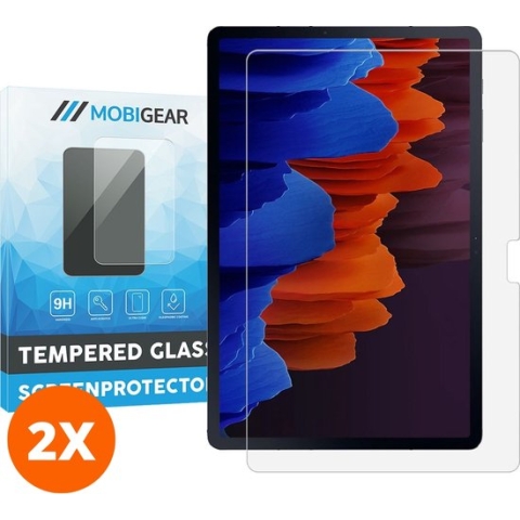 Mobigear - Samsung Galaxy Tab S7 Plus Glazen Screenprotector - Case Friendly (2-Pack)