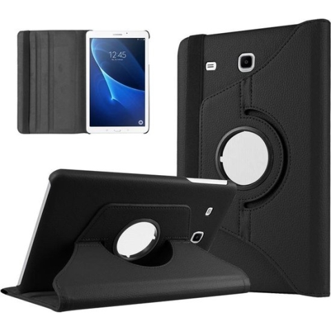 360 Rotation Protect Case geschikt voor Samsung Tab A 10.1 T580 (2016) Zwart