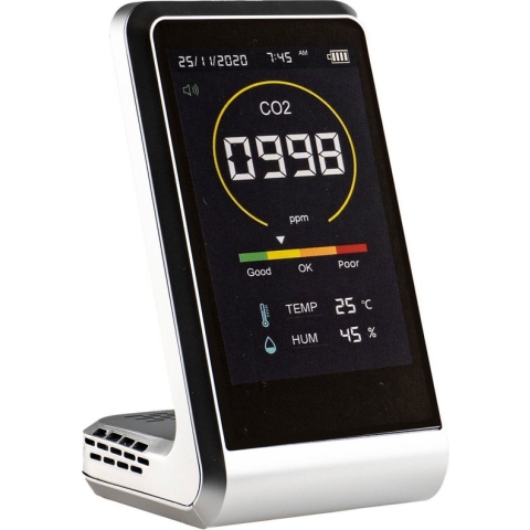 CO2 Meter Binnen - Hygrometer - CO2 Meter Horeca - CO2 Melder - Luchtkwaliteitsmeters Monitor - Temperatuurmeter