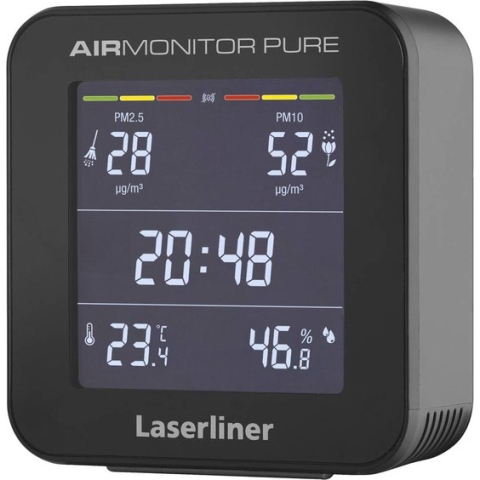Laserliner AirMonitor PURE Fijnstofmeter Fijnstof, Temperatuur, Vochtigheid Met temperatuurmeting