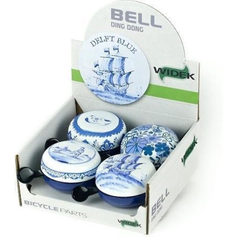 Fietsbel Widek Ding-Dong ø80mm Delfts Blauw KLOMP