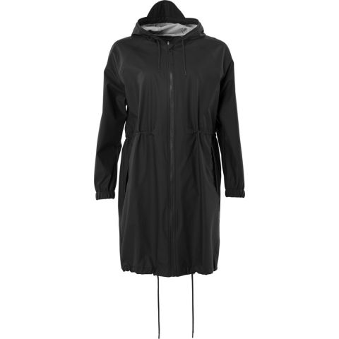 Rains Long W Jacket 1278 Jas - 01 Black