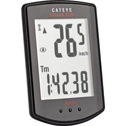Cateye Fietscomputer strada slim wireless cc-rd310w zwart