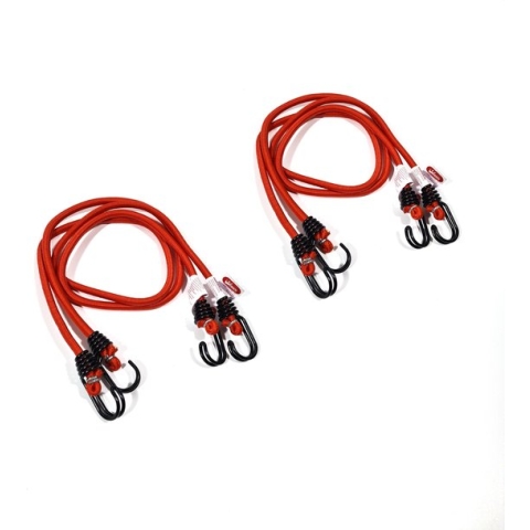 JUMBO met veiligheids haken Snelbinder/ fietsbinder, Rood 4 stuks, 100 cm, 8 mm, 20 KG,