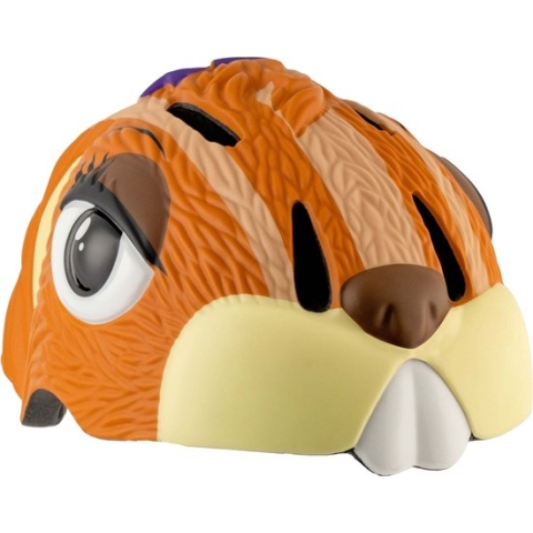 Crazy Safety - Kinderfietshelm - Bruine Eekhoorn - S/M - 49-55 cm verstelbaar