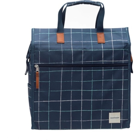 New Looxs Check Lilly Shopper Fietstas - 18 liter – Blauw
