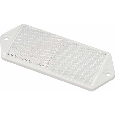 Pro Plus Reflector met Schroefbevestiging - 127 x 51 mm - Wit