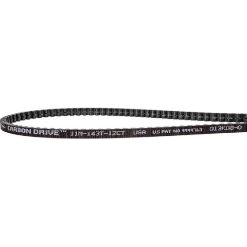 Gates CDX belt Carbon Drive 143T zwart