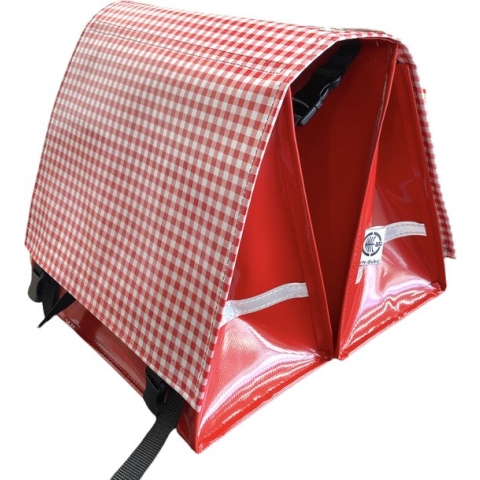 Du Baj  Luxe L - Dubbele Fietstas - 45 l - Rood