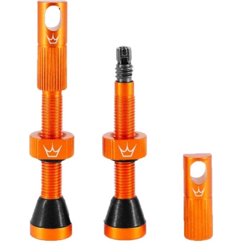 Peaty's Tubeless Ventiel - Chris King (MK2) - 42mm - Oranje