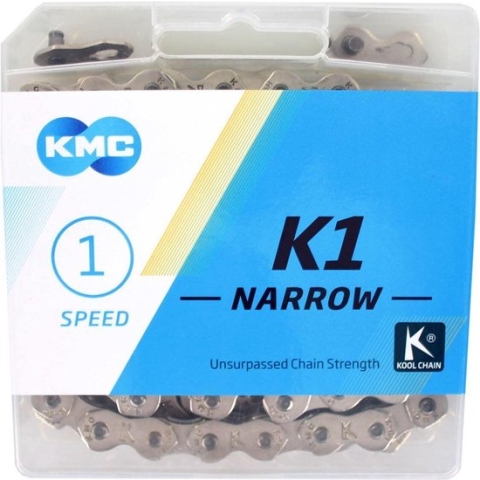 KMC Ketting 1 2-3 32 100L K1 Narrow Silver Track