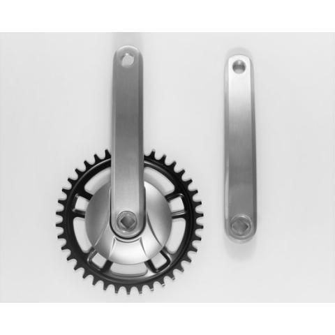 Miranda Crankset - Crankstel Nexus 38 tands - 1/8 + 3/32 zil disk 92 mm