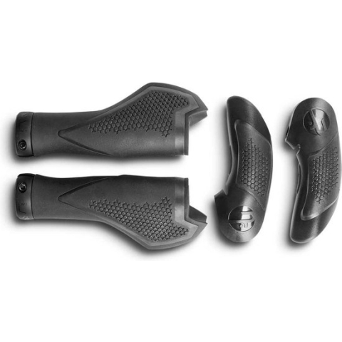 CUBE Natural Fit Comfort Bar Ends - Handvatten - Fietsonderdeel - Small - 105 mm - Schock X/Polypropyleen - Zwart