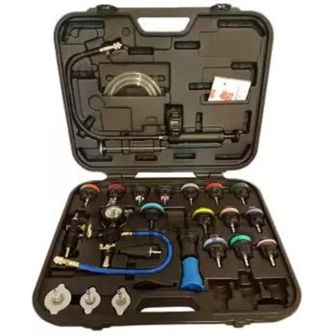 Weber Tools WT-916 Koelvloeistof afpers en vul set compleet met adapters