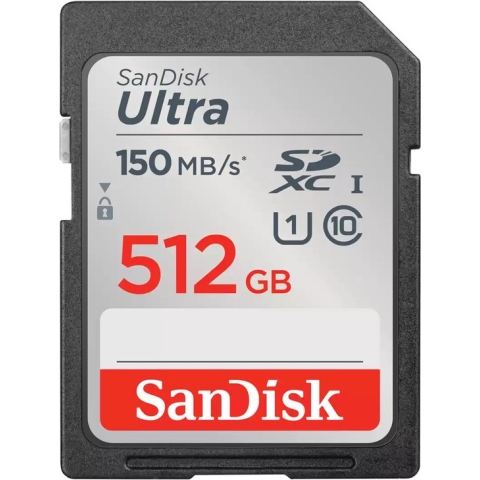 SanDisk SDXC Ultra 512GB 150mb/s C10 UHS-I
