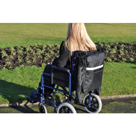 Scootmobiel / Rolstoel Tas en stokhouder in één