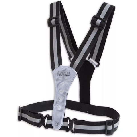 Lynx Hardloopvest Usb Oplaadbaar Zwart Met Verlichting Onesize
