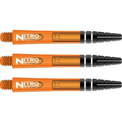 RED DRAGON - Nitrotech Oranje Medium Dartschachten - 3 sets per pakket (9 stengels in totaal)
