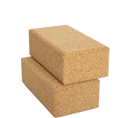 Yoga blok eco natuurkurk - 2 stuks - Lotus