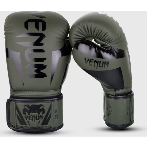 Venum Bokshandschoenen Elite Kaki Zwart 10 OZ